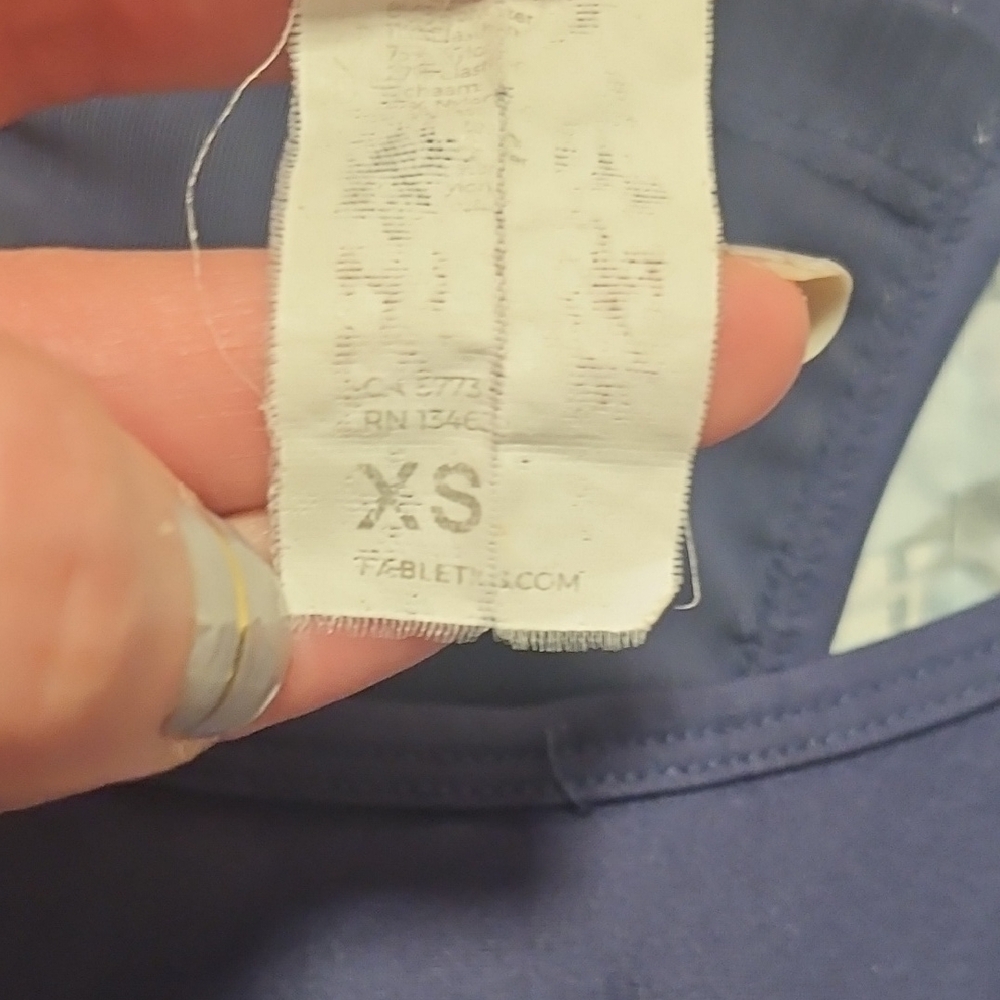Fabletics Navy Racerback Sports Bra - Picture 4 of 4